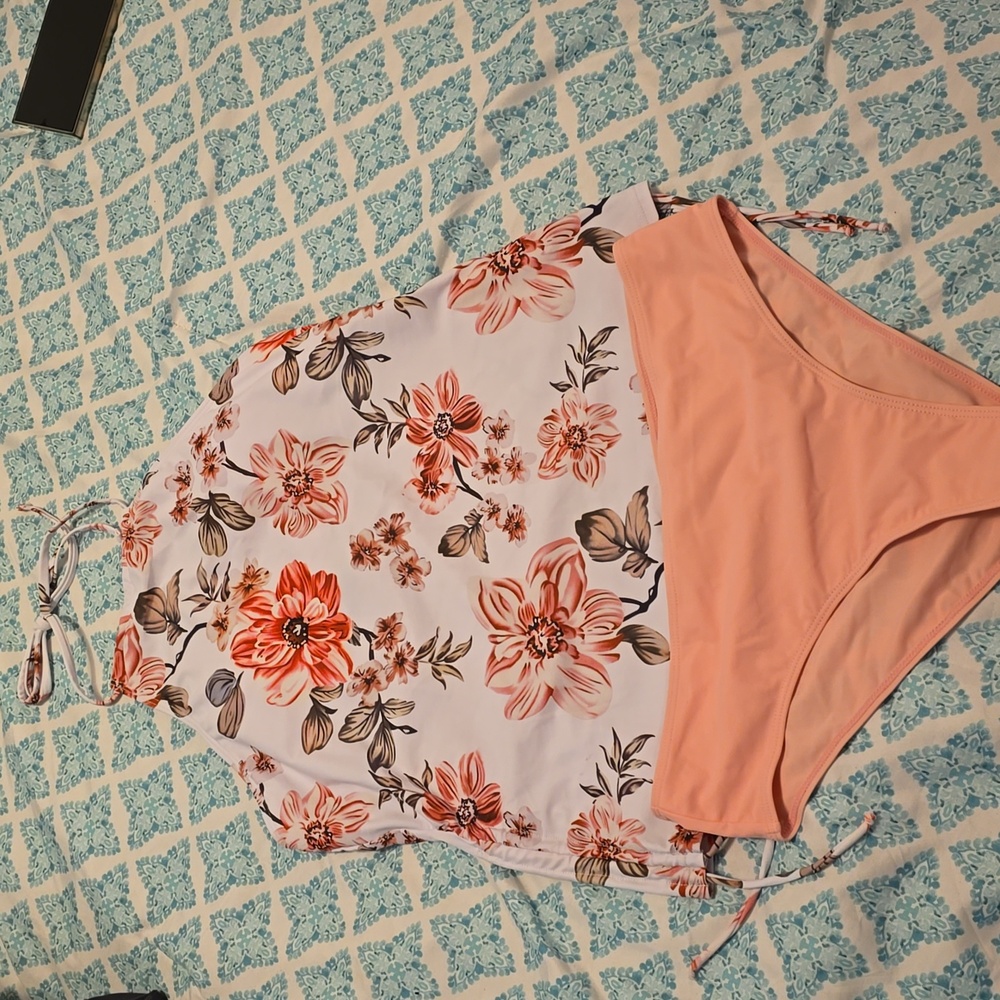 Shein XL 2 piece halter bathing suit